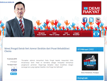 Tablet Screenshot of anwaribrahimblog.com